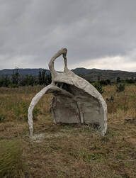 Picture, Sculpture Walk installation, Spiral Skeleton by Chia Lichtendahl